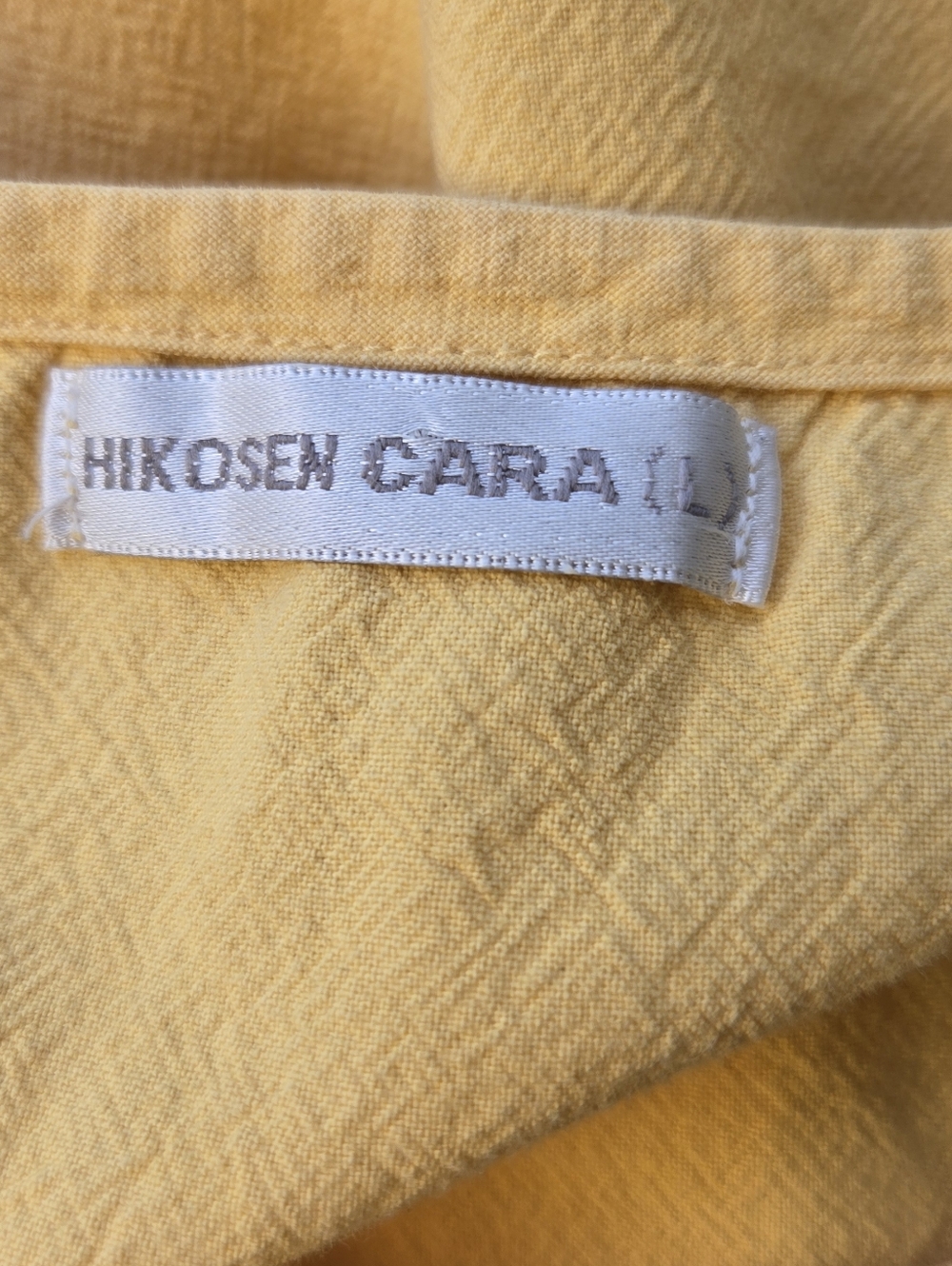 Vintage Hikosen Cara Yellow Womens Sleeveless Dress with Cat Applique - Picture 10 of 12